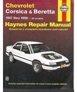 BERETTA CORSICA Repair Manual Haynes 24032 1987-1996 CHEVROLET, Pre-owned - $9.50