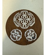 Dollhouse Miniature Vintage Round Mini Doily Lace Tablecloth 1:12 lot of... - $238.30 MXN