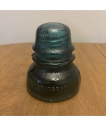 Vintage Hemingway No 40 Blue Green Electrical Glass Insulator Vintage - $471.03 MXN