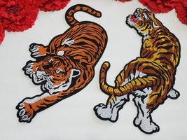 2pc/set, Tiger patches, Fashion Animal patches, Iron on Embroidered patc... - $14.84