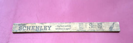 Vintage Advertising 12&quot; Wood Schenley Whiskey Ruler 1953 W/ Indiana Fish... - £21.13 GBP