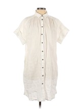 NWT J.Crew Relaxed-fit Short-sleeve White Baird McNutt Irish Linen Shirtdress S - £65.04 GBP