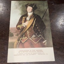 General George Washington in British Uniform~Peale~c1910 Hand-Colored Po... - £3.09 GBP