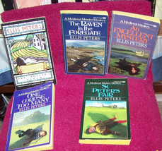 lot of {5} paper back books murder mystery {by. ellis peters} - £11.87 GBP