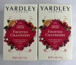 Yardley London Frosted Cranberry Soap Lot of 2 - £6.00 GBP