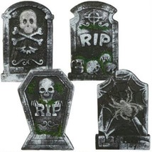 10.25&quot; x 15&quot; Polyfoam RIP Graveyard Tombstone Halloween Decorations RIP ... - £11.69 GBP