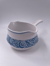Noritake Progression Milburn #9025 Gravy Boat w/Handle Blue Band w/Scroll - $36.58 CAD