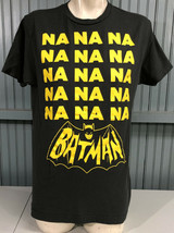 Batman Classic Logo Theme Song Na Na Na Large Mens Black T-Shirt  - £10.02 GBP