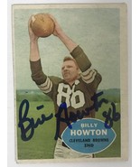 Billy Howton Signed Autographed 1960 Topps Football Card - Cleveland Browns - $10.50