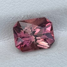 Natural Pink Tourmaline 1.74 Cts Radiant Cut Loose Gemstone - £172.83 GBP