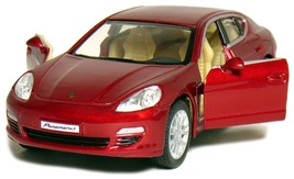 Kinsmart 5&quot; Porsche Panamera S diecast model toy 1:40 scale car sedan Red - £12.76 GBP