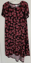 LuLaRoe Red Pattern Carly Dress Midi Length Size Medium - $15.00