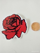 Small Hand made Decal Sticker RED ROSE - £4.38 GBP