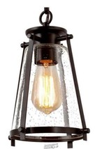 LNC- 1 Rubbed Bronze Mini Hanging Lantern LED Compatible Modern Pendant Light - £59.41 GBP