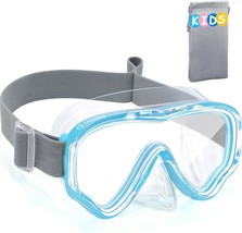 Kids Goggles with Nose Cover Diving Mask Elastic Fabric Strap Anti Fog A... - £31.15 GBP
