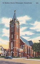 St. Boniface Church Williamsport Pennsylvania PA Postcard N05 - £2.35 GBP