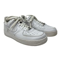 Nike Air Force 1 sneakers 9.5 mens white low top 07&#39; leather athletic shoes - £29.75 GBP
