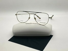 Calvin Klein Ck 19152 716 GOLD/BLACK Eyeglasses Frames 54-17-145MM/CASE&amp;CLOTH - £38.73 GBP
