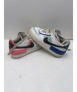 Nike Air Force 1 Shadow Women&#39;s 6.5 White/Multi-Color Pink Blue Shoes DH... - £55.18 GBP