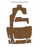 1997 Mainship 34 Swim Platform Cockpit Pad Boat EVA Foam Teak Deck Floor... - $2,186.96 CAD