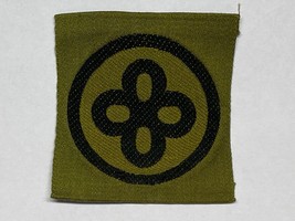 WWI, LIBERTY LOAN PATCH, 89th DIVISION, BEVO WEAVE, VINTAGE, ORIGINAL - $60.00