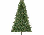 Holiday Time Duncan 7&#39; Pre-lit Quick Set Fir Christmas Tree Green - $92.02