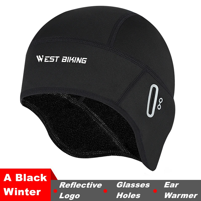 WEST BI Winter Thermal Cycling Cap Under MTB Helmet Liner Fleece Hat  Men Bicycl - $30.80