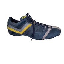 PONY Max Sneakers Blue Yellow Leather Low Top Men&#39;s 13 Rare - £38.13 GBP