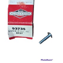 New! Briggs &amp; Stratton Lawnmower Fill Screw 93735 Slotted Threaded 0.75&quot;... - $4.00
