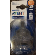 Philips Avent Classic Fast Flow Nipple 6M+-1ea pk Of 2pcs-Brand New-SHIP... - $30.76 CAD
