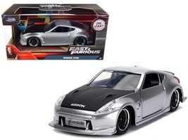 Nissan 370Z Silver with Black Hood "Fast & Furious" Series 1/32 Diecast Model Ca - $899.66 MXN