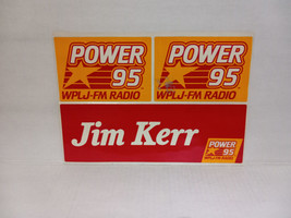 JIM KERR: POWER 95 STICKER PAGE - NYC EARLY 80&#39;s - SUPER RARE - FREE SHI... - £27.53 GBP