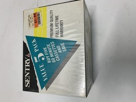 Sentry Cassette Audio Tape 60 Minutes Normal Low Noise C-60 Sealed lot of 5 - $15.68