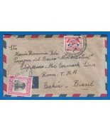 1958 PARAGUAY Cover - Asuncion to Bahia, Brazil J14 - $2.96