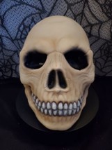 1996 Mask Illusions Vintage SKULL Latex hard foam Head Halloween prop Ha... - $29.70