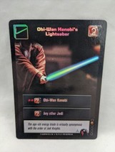 Star Wars Young Jedi CCG Foil Obi-Wan Kenobi&#39;s Lightsaber Trading Card F6 Darth - £7.73 GBP