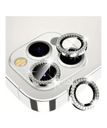 Silver Glitter Camera Lens Protector for iPhone 15 14 13 12 11 Pro Max P... - $5.02