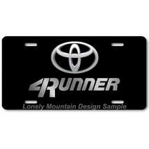 Toyota 4Runner Inspired Art on Black FLAT Aluminum Novelty Car License Tag Plate - £13.51 GBP