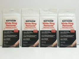 4 Rustoleum White Ring Remover Treated Cloth Remove Water Mark Minor Scr... - £13.93 GBP