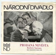 The Bartered Bride National Theatre Prague Czechoslovakia 1976 Prodana N... - $9.90
