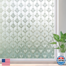 rabbitgoo Privacy Window Film Non Adhesive Frosted Glass Sun Blocking Se... - $34.50