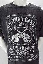 Mens Zion Johnny Cash Man In Black Tennessee Gray T Shirt Cotton Blend S... - $17.77