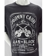 Mens Zion Johnny Cash Man In Black Tennessee Gray T Shirt Cotton Blend S... - $17.77