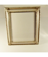 Vintage Picture Frame 8x10 Photo Baroque Wood Silver Gold Accents Burnes... - $24.99