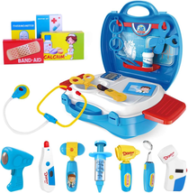 Toy Doctor Kit for Kids: 27Pcs Pretend Play Medical Doctor Playset with Carrying - £30.00 GBP