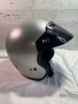 FULMER AF-255 Open Face Silver Motorcycle Helmet w/ Visor DOT Approved L... - $38.70