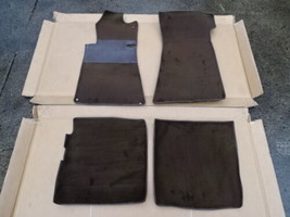 81 Mercedes R107 380SL floor mats set, brown 1076840129 1076841929 - $130.89