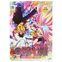 DVD Anime No Game No Life Complete Series (Vol 1-12 End) English Subtitle - £17.85 GBP