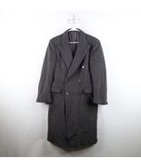 Vtg 80s 90s Rockabilly Mens 42R Wool Cashmere Double Breasted Overcoat J... - $276.02 CAD