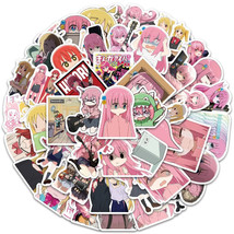 50 Pcs Handmade Bocchi the Rock Pink Girl Anime Stickers for Motorcycle Car Bott - £7.98 GBP